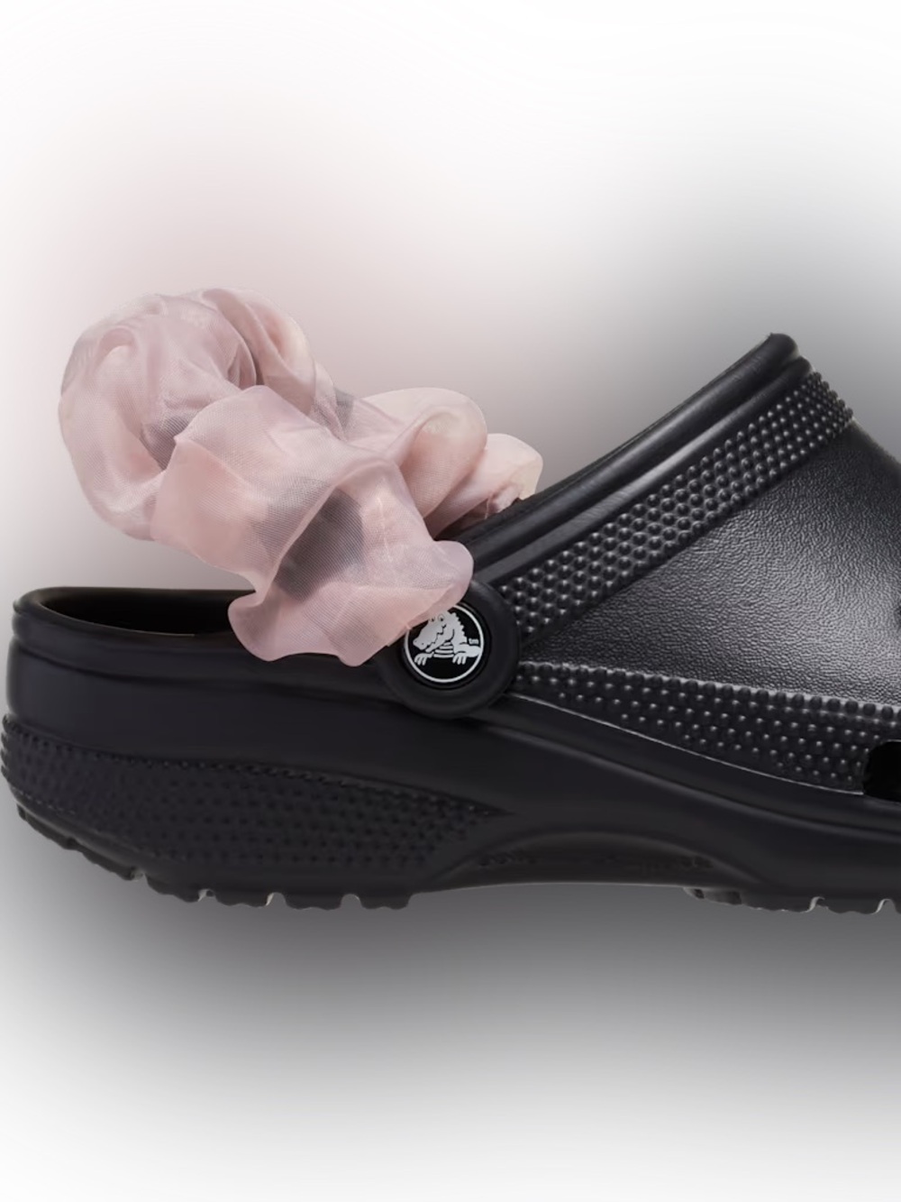 NWT: Crocs Purple Organza Backstrap Cover Scrunchie 2 Pack #2